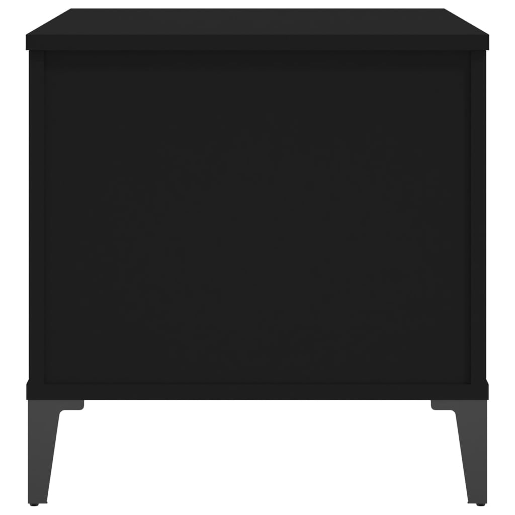 Tavolino da Salotto Nero 60x44,5x45 cm in Legno Multistrato cod mxl 15929