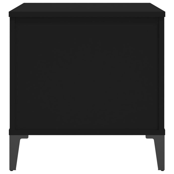 Tavolino da Salotto Nero 60x44,5x45 cm in Legno Multistrato cod mxl 15929