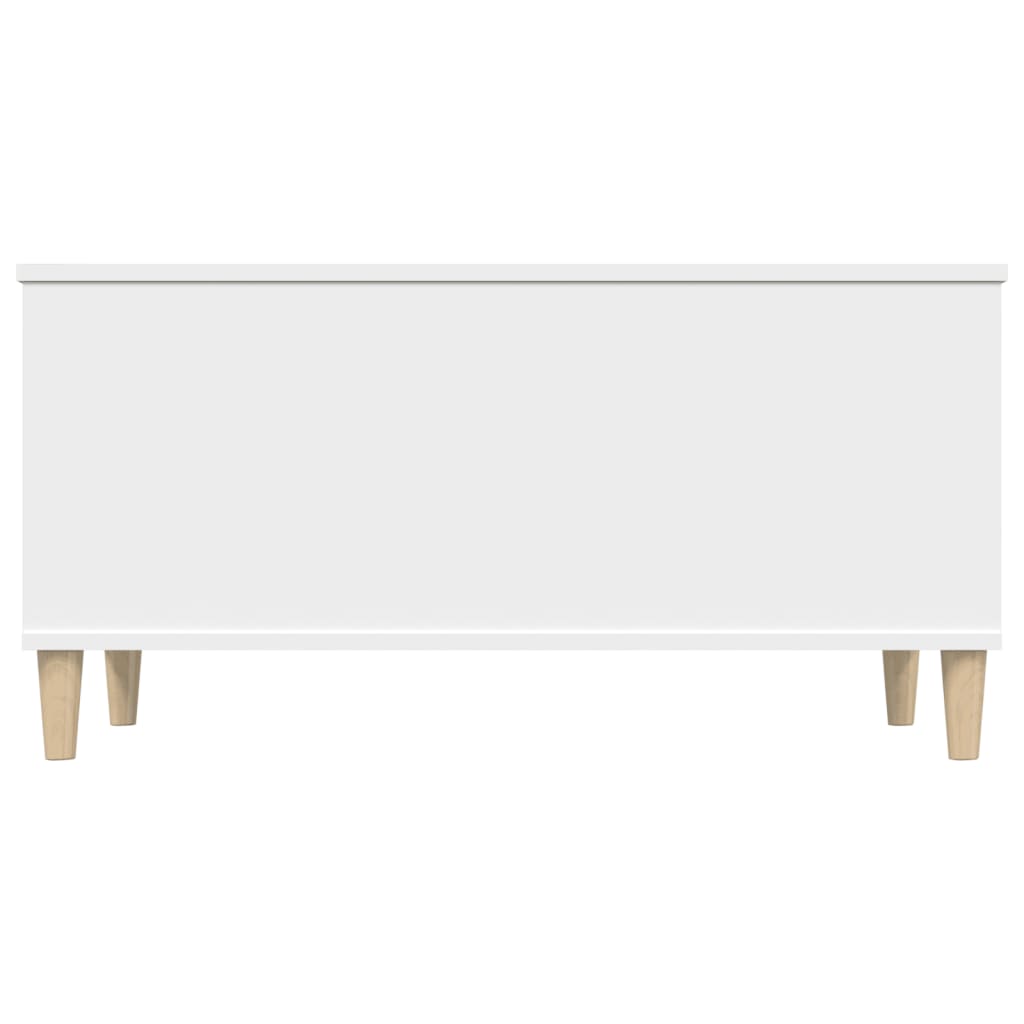 Tavolino da Salotto Bianco 90x44,5x45 cm in Legno Multistrato cod mxl 35881