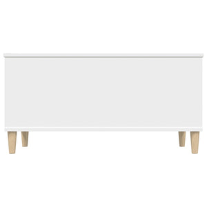 Tavolino da Salotto Bianco 90x44,5x45 cm in Legno Multistrato cod mxl 35881