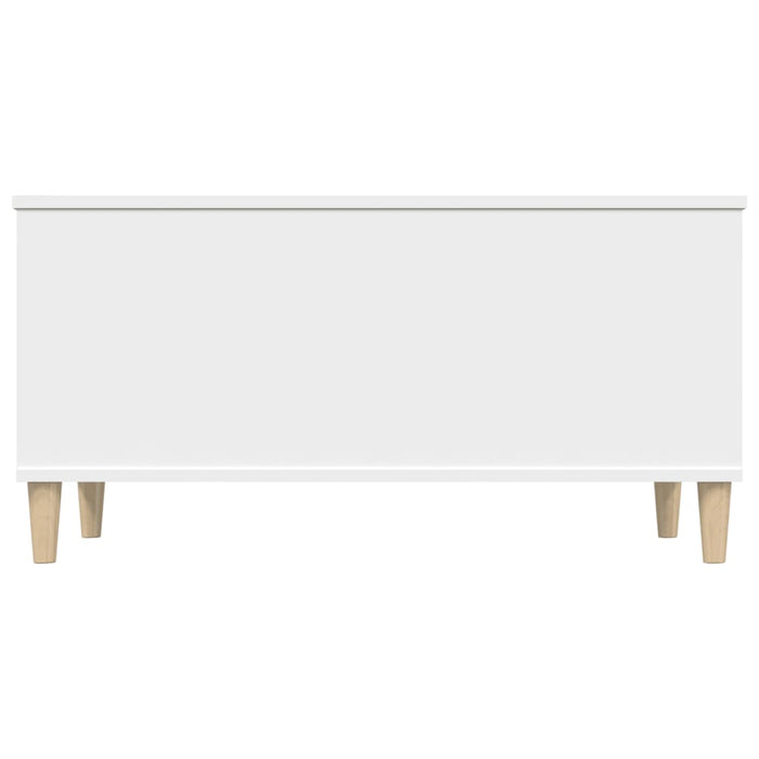 Tavolino da Salotto Bianco 90x44,5x45 cm in Legno Multistrato cod mxl 35881