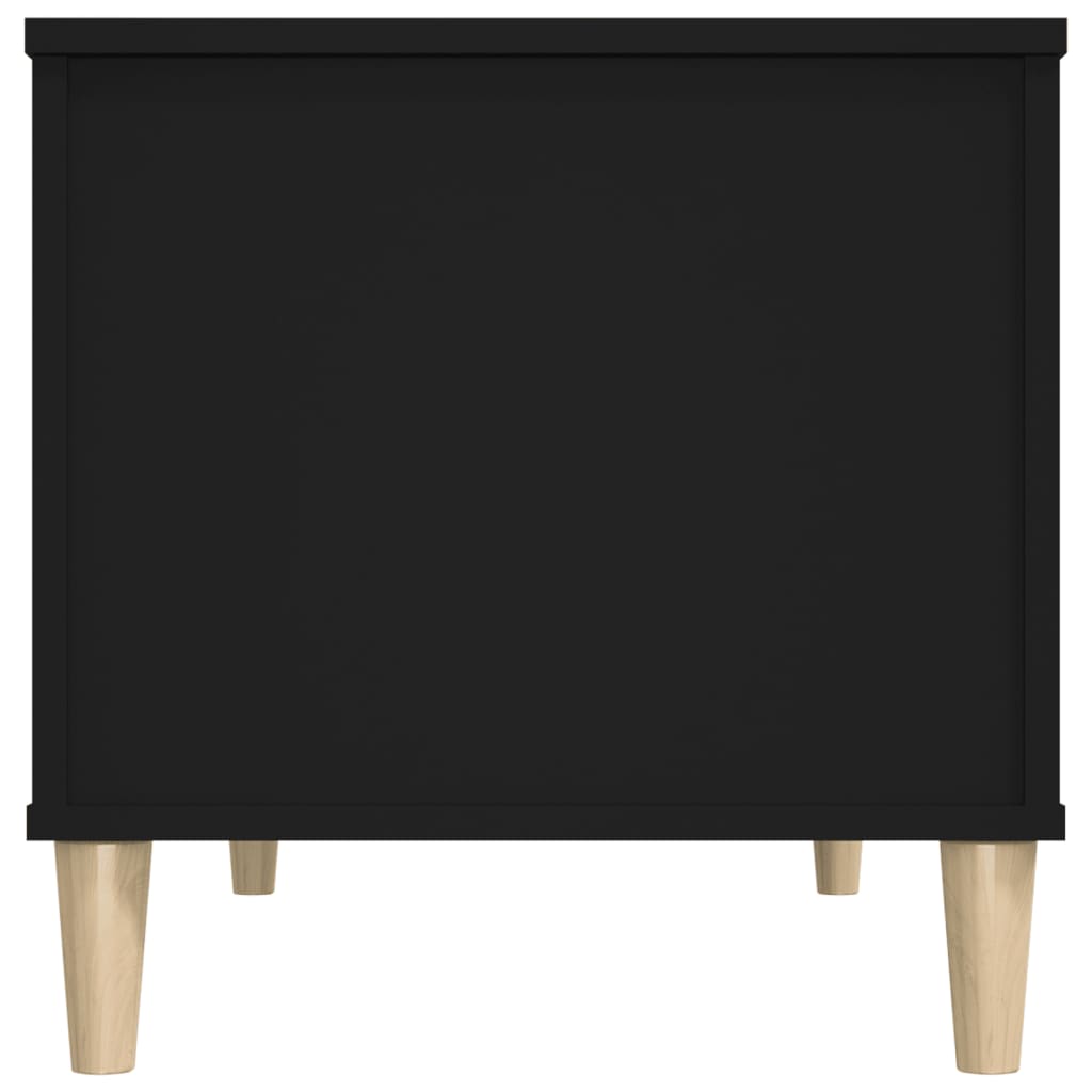 Tavolino da Salotto Nero 90x44,5x45 cm in Legno Multistrato 819581