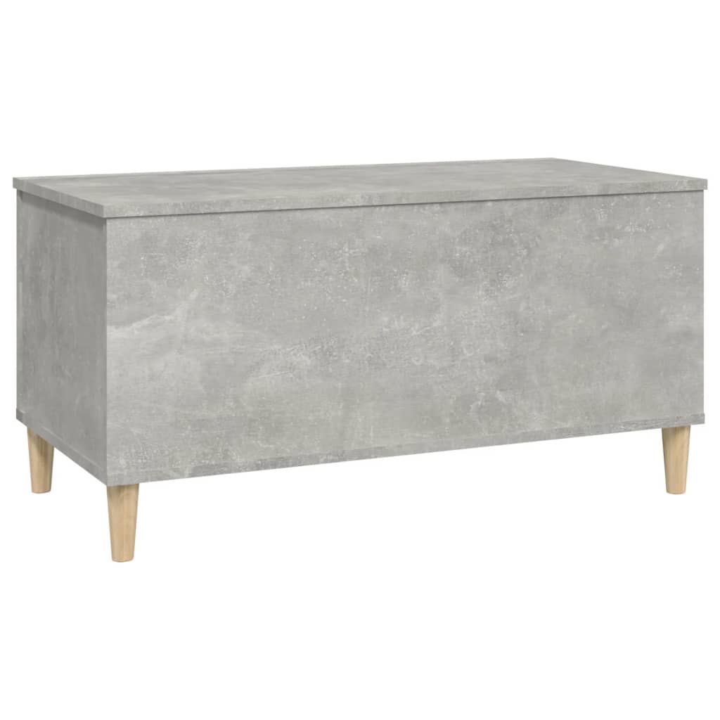 Tavolino Salotto Grigio Cemento 90x44,5x45 cm Legno Multistrato 819584