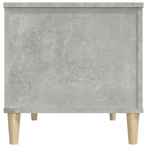 Tavolino Salotto Grigio Cemento 90x44,5x45 cm Legno Multistrato 819584