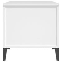 Tavolino da Salotto Bianco 90x44,5x45 cm in Legno Multistrato