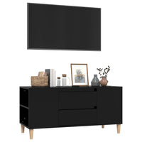 Mobile Porta TV Nero 102x44,5x50 cm in Legno Multistrato cod mxl 27785