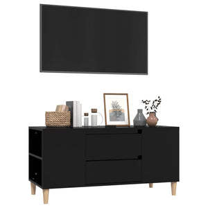 Mobile Porta TV Nero 102x44,5x50 cm in Legno Multistrato cod mxl 27785