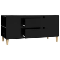 Mobile Porta TV Nero 102x44,5x50 cm in Legno Multistrato cod mxl 27785