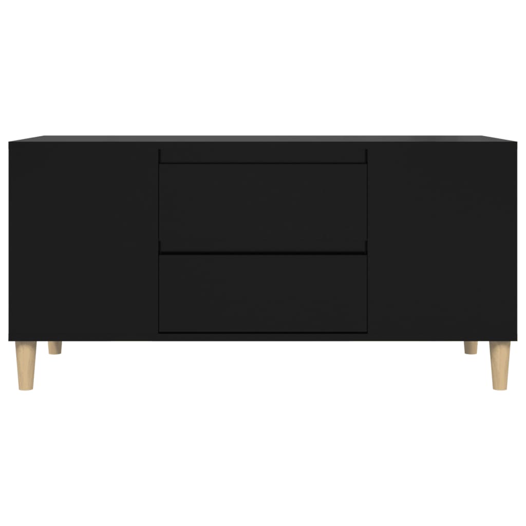 Mobile Porta TV Nero 102x44,5x50 cm in Legno Multistrato cod mxl 27785