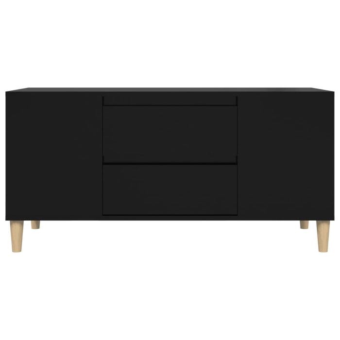 Mobile Porta TV Nero 102x44,5x50 cm in Legno Multistrato cod mxl 27785