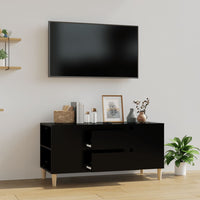 Mobile Porta TV Nero 102x44,5x50 cm in Legno Multistrato cod mxl 27785