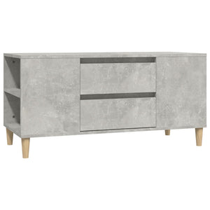 Mobile per TV Grigio Cemento 102x44,5x50 cm Legno Multistrato 819600