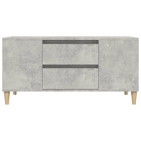 Mobile per TV Grigio Cemento 102x44,5x50 cm Legno Multistrato 819600