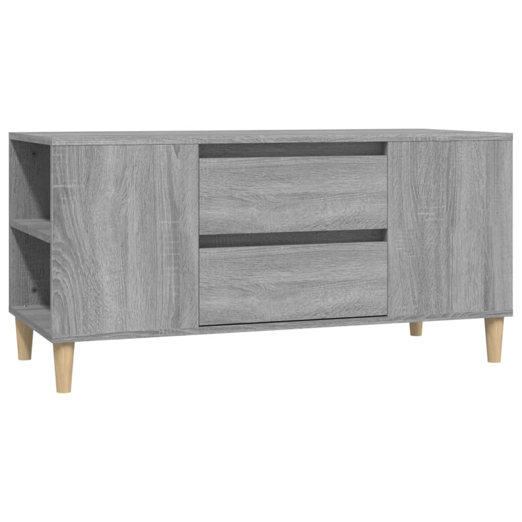 Mobile Porta TV Grigio Sonoma 102x44,5x50 cm Legno Multistrato 819602