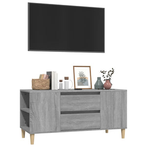 Mobile Porta TV Grigio Sonoma 102x44,5x50 cm Legno Multistrato 819602