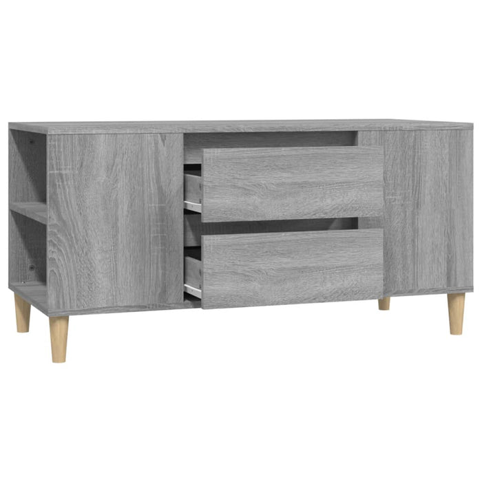 Mobile Porta TV Grigio Sonoma 102x44,5x50 cm Legno Multistrato 819602