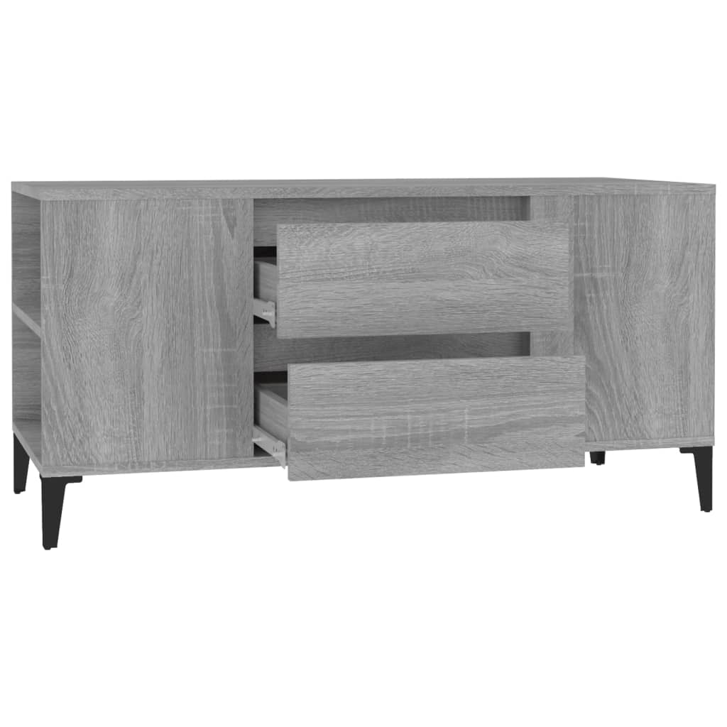 Mobile Porta TV Grigio Sonoma 102x44,5x50 cm Legno Multistrato cod mxl 26787