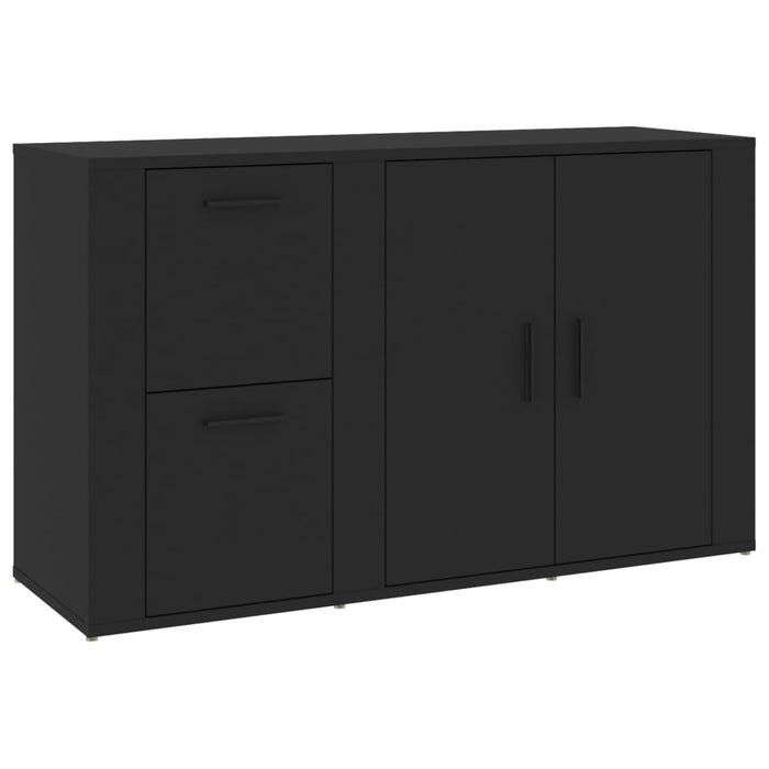 Credenza Nera 100x33x59,5 cm in Legno Multistrato 820997