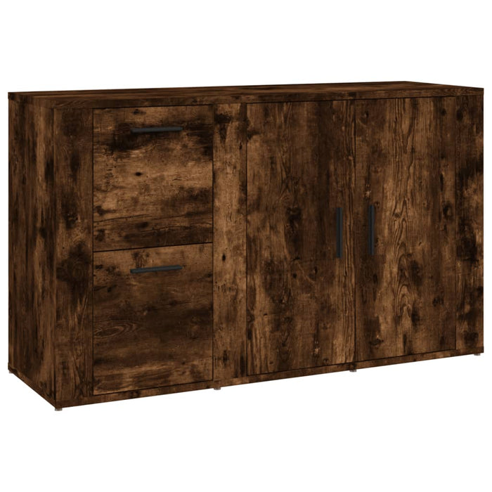 Credenza Rovere Fumo 100x33x59,5 cm in Legno Multistrato 821001