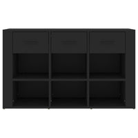 Credenza Nera 100x30x59,5 cm in Legno Multistrato cod mxl 8033