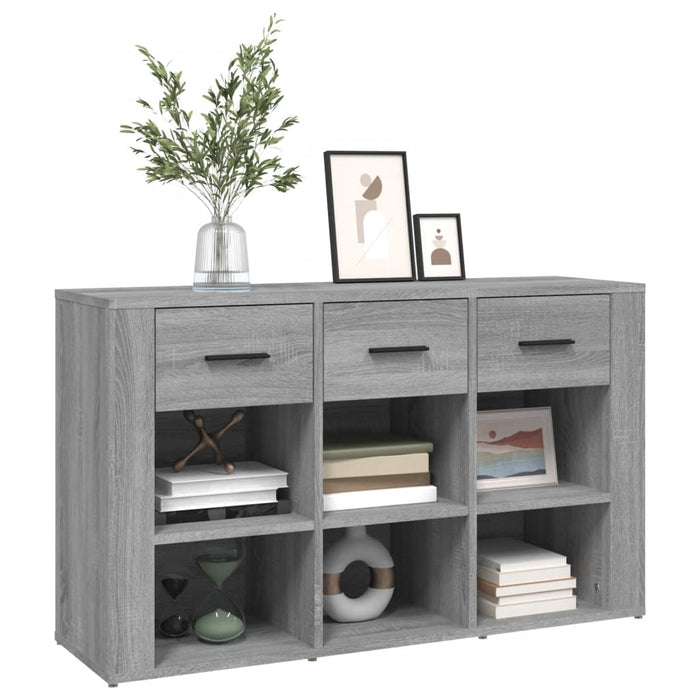 Credenza Grigio Sonoma 100x30x59,5 cm in Legno Multistrato