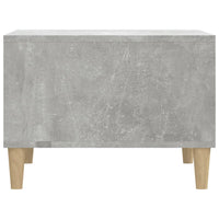 Tavolino Salotto Grigio Cemento 60x50x36,5 cm Legno Multistrato