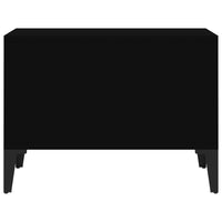 Tavolino da Salotto Nero 60x50x36,5 cm in Legno Multistrato cod mxl 20320