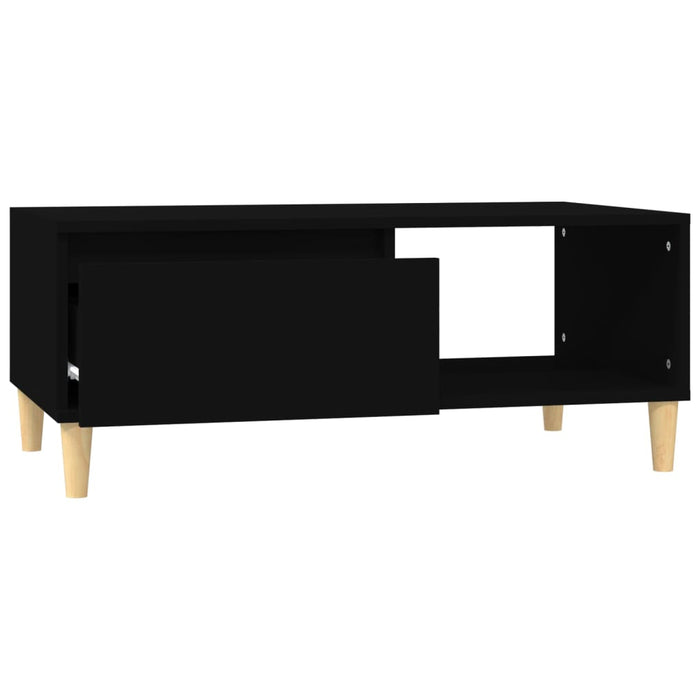 Tavolino da Salotto Nero 90x50x36,5 cm in Legno Multistrato cod mxl 6057