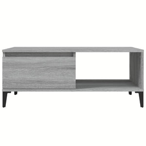 Tavolino Salotto Grigio Sonoma 90x50x36,5 cm Legno Multistrato 821058