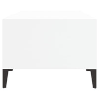 Tavolino da Salotto Bianco 90x50x36,5 cm in Legno Multistrato cod mxl 9494