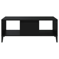 Tavolino da Salotto Nero 90x50x36,5 cm in Legno Multistrato cod mxl 27089