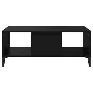 Tavolino da Salotto Nero 90x50x36,5 cm in Legno Multistrato cod mxl 27089