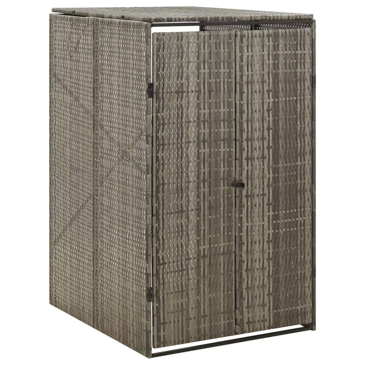 Copribidone Singolo Grigio 70x80x117 cm in Polyrattan cod mxl 44109