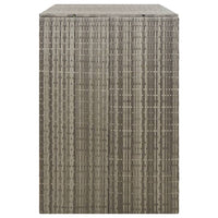 Copribidone Doppio Grigio 140x80x117 cm in Polyrattan cod mxl 50086