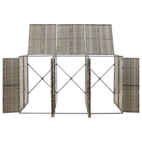 Copribidone Triplo Grigio 207x80x117 cm in Polyrattan 319866