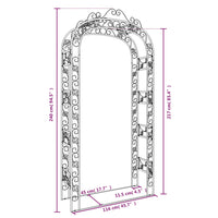 Arco da Giardino 116x45x240 cm Acciaio 319350