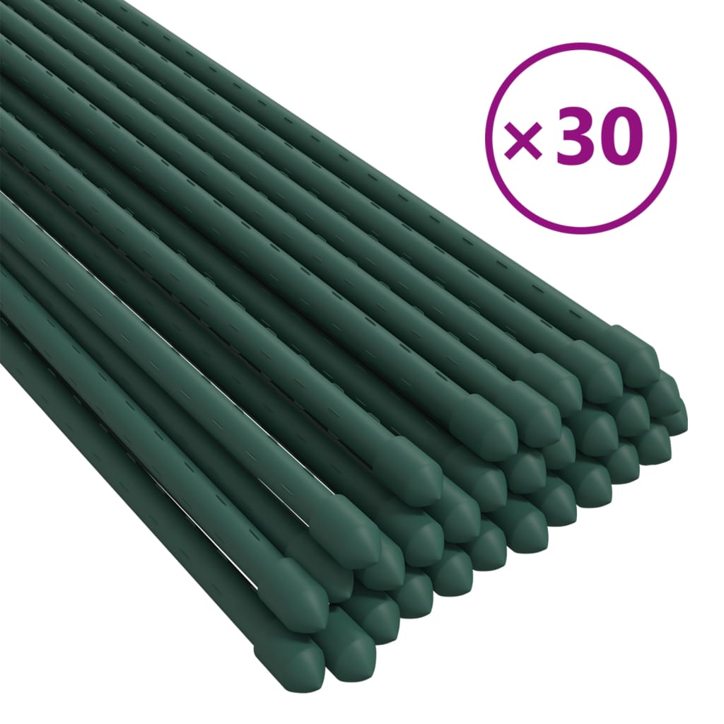 Supporti per Piante da Giardino 30 pz Verde 60 cm Acciaio 319367