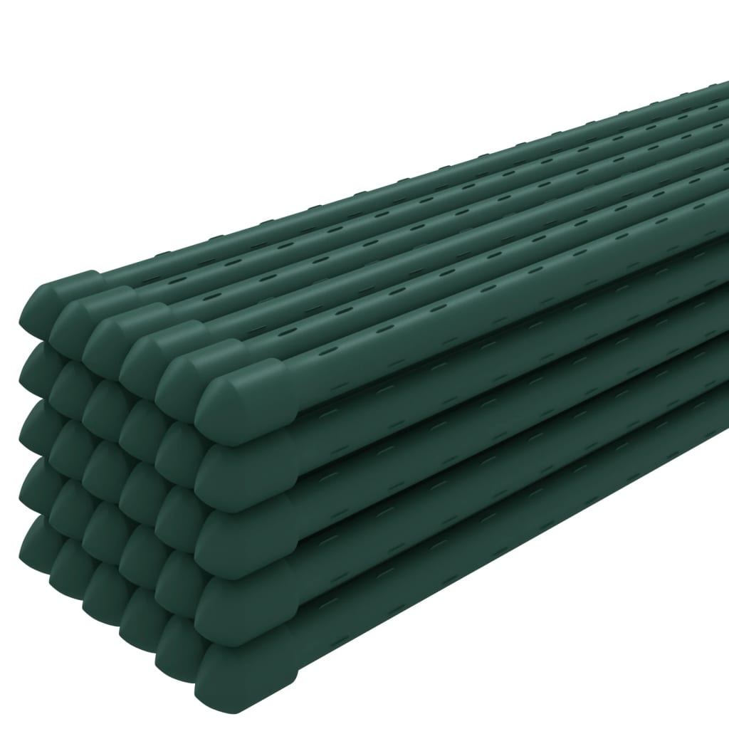 Supporti per Piante da Giardino 30 pz Verde 60 cm Acciaio 319367