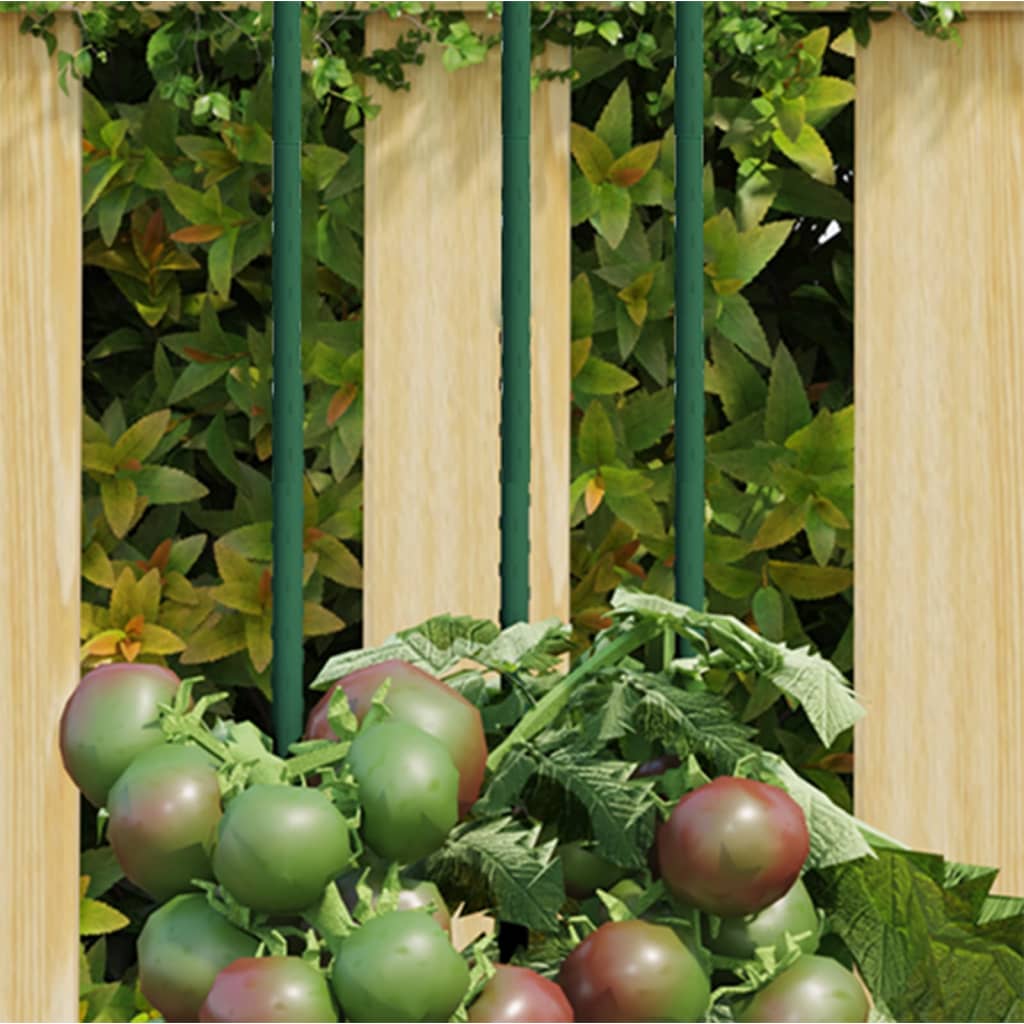 Supporti per Piante da Giardino 30 pz Verde 90 cm Acciaio 319368