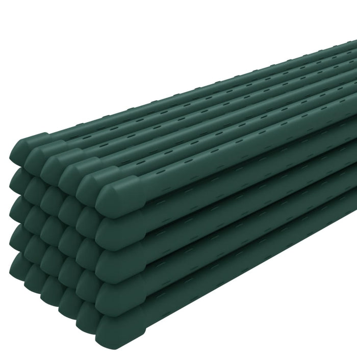 Supporti per Piante da Giardino 30 pz Verde 115 cm Acciaio 319369