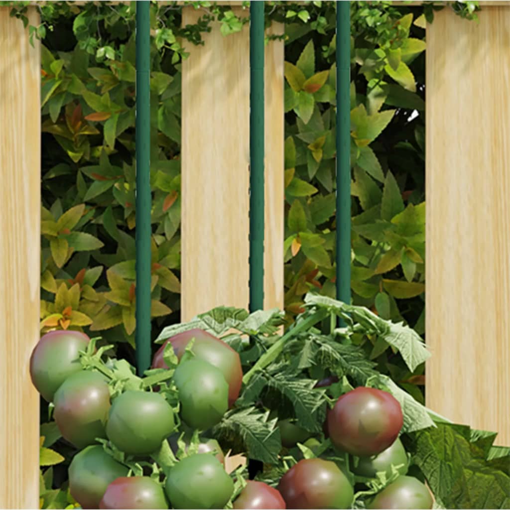 Supporti per Piante da Giardino 30 pz Verde 115 cm Acciaio 319369