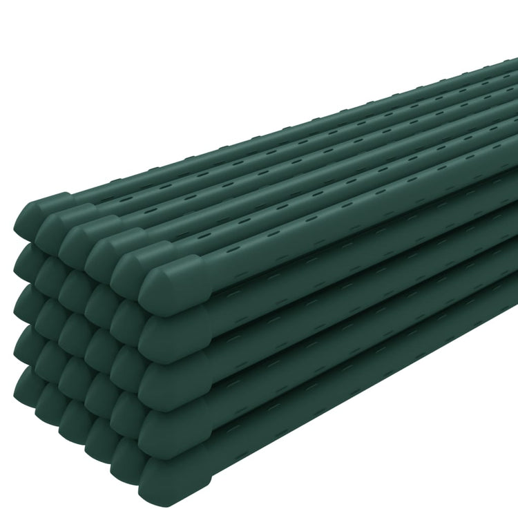 Supporti per Piante da Giardino 30 pz Verde 150 cm Acciaio 319370