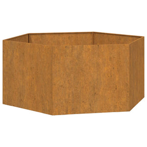 Fioriera Ruggine 90x90x45 cm Acciaio Corten 823676