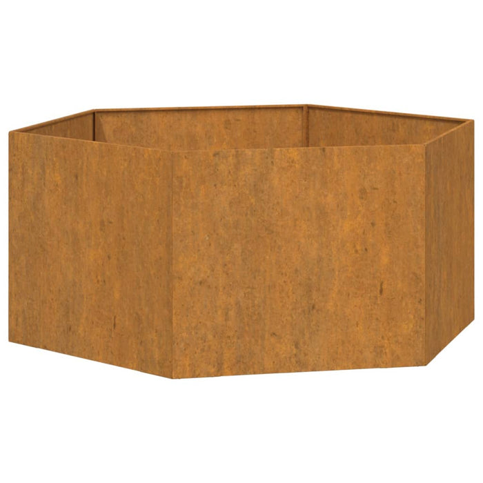 Fioriera Ruggine 90x90x45 cm Acciaio Corten 823676