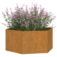 Fioriera Ruggine 90x90x45 cm Acciaio Corten 823676