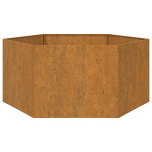 Fioriera Ruggine 90x90x45 cm Acciaio Corten 823676