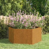 Fioriera Ruggine 90x90x45 cm Acciaio Corten 823676