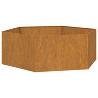 Fioriera Ruggine 138x120x45 cm Acciaio Corten 823677