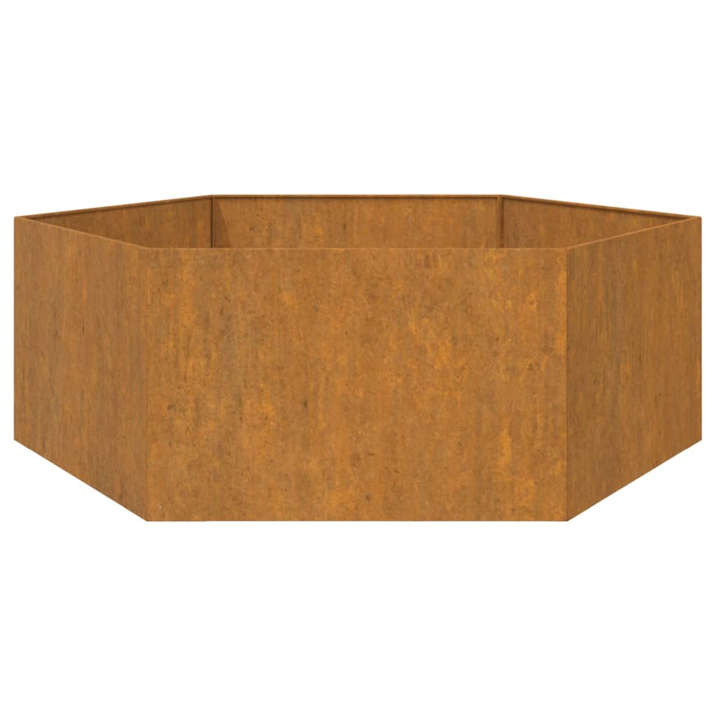 Fioriera Ruggine 138x120x45 cm Acciaio Corten 823677