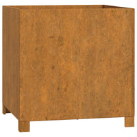 Fioriera con Gambe Ruggine 49x47x50 cm Acciaio Corten 823682